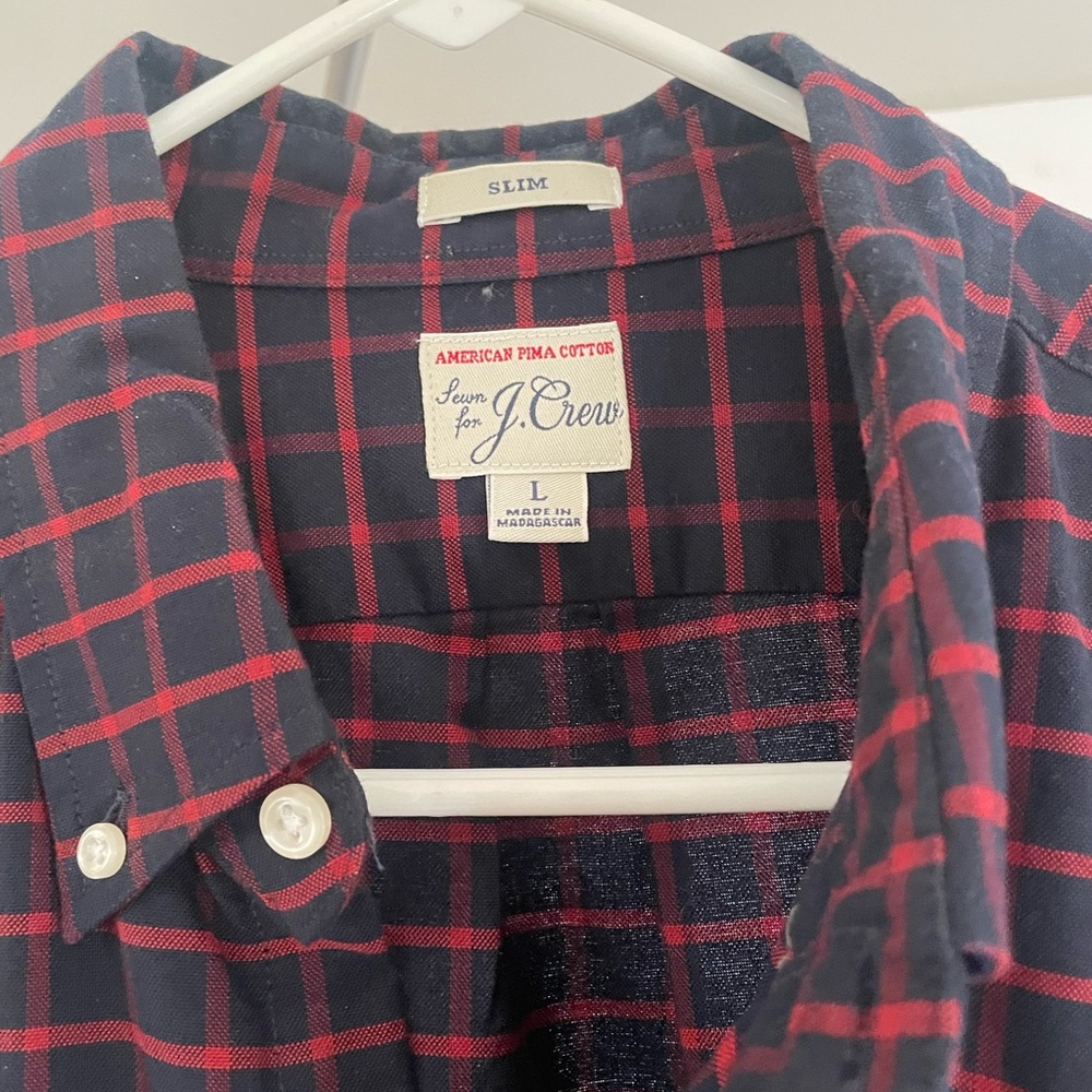 J. Crew Blue Casual Button Down Shirt - Picture 2 of 3